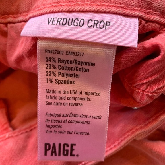 Paige Transcend Verdugo Ankle Ultra Skinny (Tulip) - Picture 8 of 8